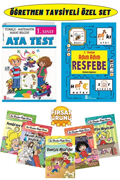 Ata Yayıncılık 1.sınıf Yarıyıl Tatil+resfebe +çocukların Zevkle Okuyacağı 5'l...