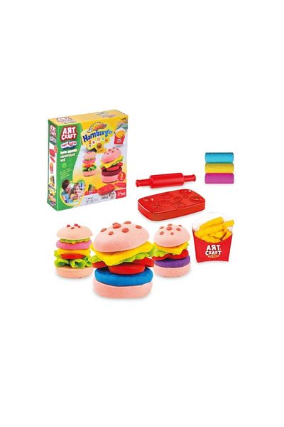 Art Craft Play Dough Hamburger Set
