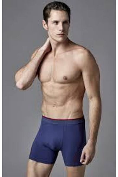 Eros Ανδρικό 2 τεμάχια Compact-cotton Long Boxer Navy Blue