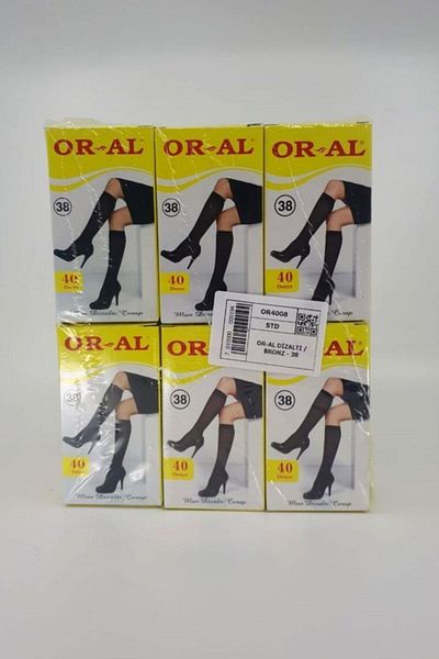 OR-AL Oral Medium Thick Knee Socks 38 Bronze