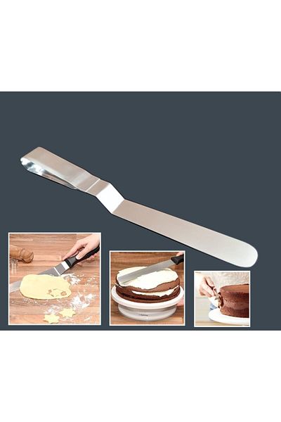 Nar kalıp 20cm Medium Size Narkalıp Metal Handle Oblique Pastry Spatula