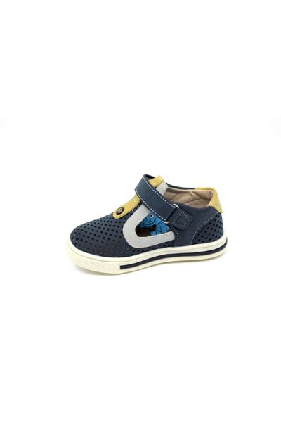 Şirin Bebe Baby Boy Blue Banded Shoes