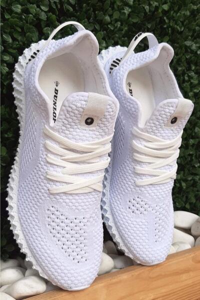 DUNLOP Erkek Beyaz Triko Sneaker Spor Ayakkabı 1020