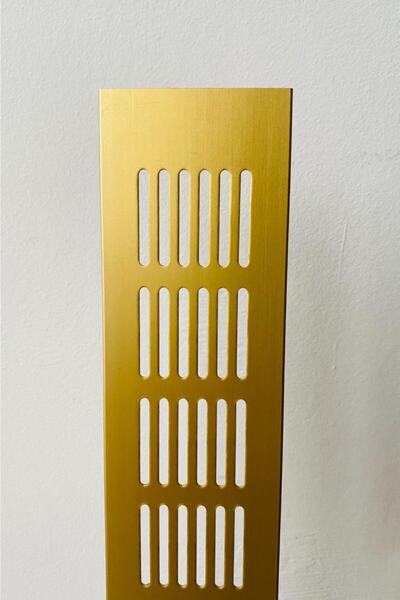 Genel Markalar 6x30cm Aluminyum Havalandırma Menfezi 60*300mm, Altın
