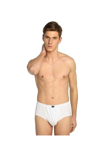 Tutku Men's White Silip Panties 3-Piece