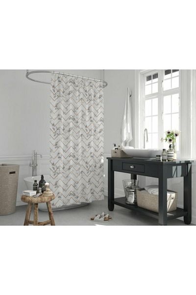 Jackline Κουρτίνα Ντους 5705 Μοντέλο Διπλό Φτερό 2x 110x200cm