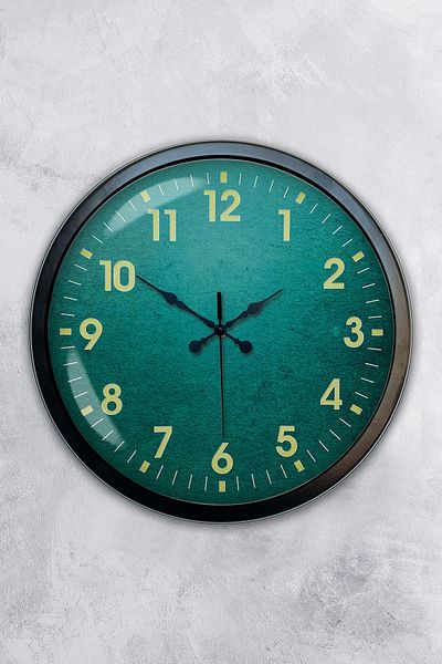 Kasva Concept Cadou 40 Cm Ceas de Perete Cool Metal Negru