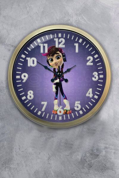 Kasva Concept ساعة حائط ذات طابع معدني عتيق مقاس 40 سم