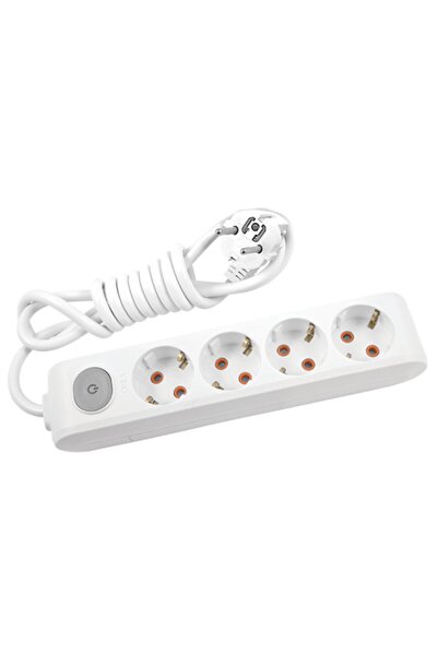 VİKO Multi-let 4'lü Anahtarlı Topraklı Çocuk K.grup Priz -2 Metre