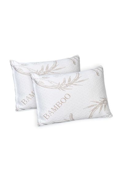 Viscoleff Orthopedic Visco Bamboo Pillow - Brown, 40X60 cm 50X70 cm