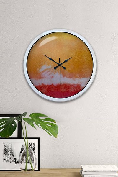 Kasva Concept Gift 40 cm White Metal Cool Wall Clock