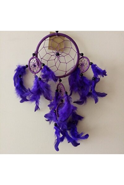 Dream Catcher Düş Kapanı, 12 Cm, Mor Rüya Kapanı