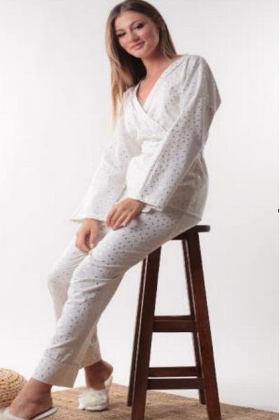 Pamuk & Pamuk Women's Curved Pajama Set