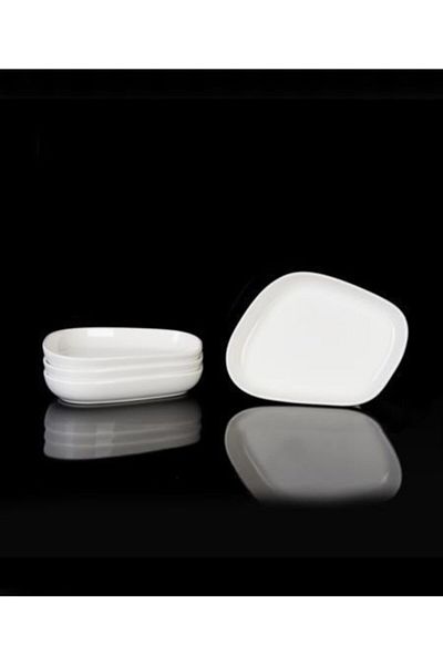 ACAR White Porcelain 6-Piece Pit Plate 26cm