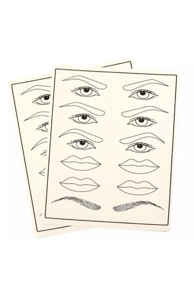 alaraycosmetics Microblading Çalışma Lateksi 2 Adet Kaş & Dudak Mix