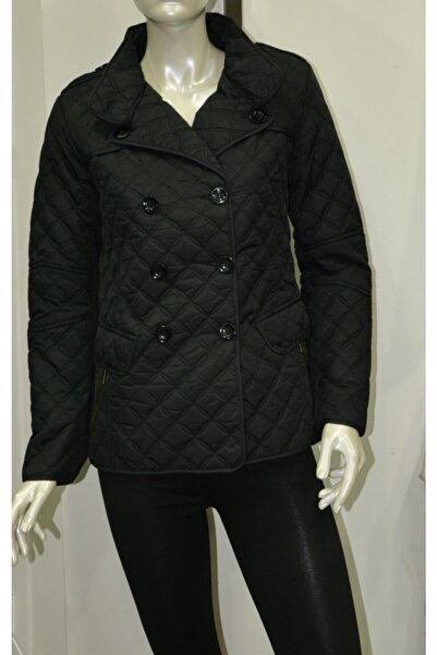 DYNAMO Kadın Siyah Kısa Kaban