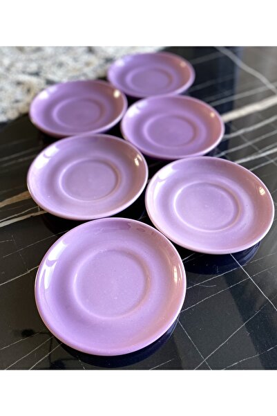 Yiğit Seramik Züccaciye Lilac Tea Plate of 6