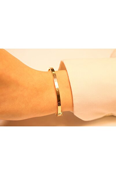 Hakan Güler Kuyumculuk Altın Taşsız Çivili Kelepçe Bilezik