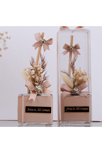 Çemrek Süs Parti Söz Nişan Kına Bebek Hediyelik Kutulu Cam Oda Kokusu Nikah Ş...