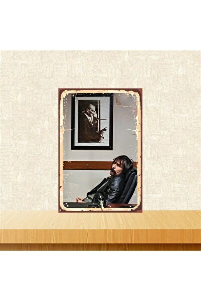 TAKIFİX Behzat Ç. 20-30 Cm Retro Ahşap Poster Tkfx4343