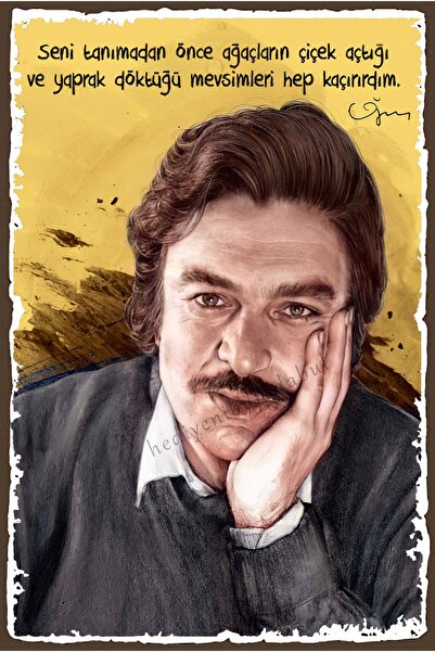 hediyeniburadabul Ξύλινος πίνακας / αφίσα με θέμα τον Ογκούζ Ατάι