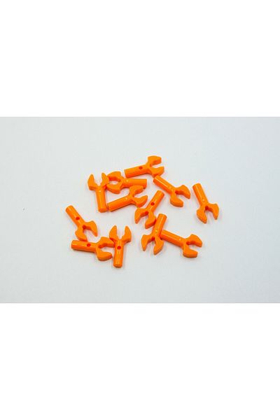 LEGO Original Moc Custom Accessory Bar 1l Mechanical Claw Mechanical Hand Orange 6 Pieces to Send