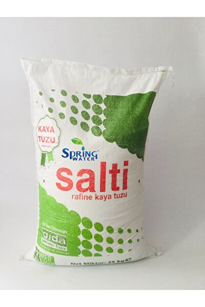 Spring Water Salti Tablet Tuz - 25kg Rafine Arıtma Tuzu - Iyotsuz Çankırı Kaya Tuzu