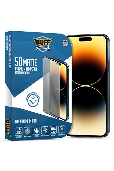 Buff Iphone 14 Pro 5d Matte Ekran Koruyucu