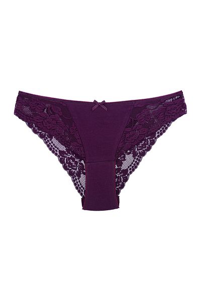 Zena Slip de damă din dantelă de bumbac din 3 piese