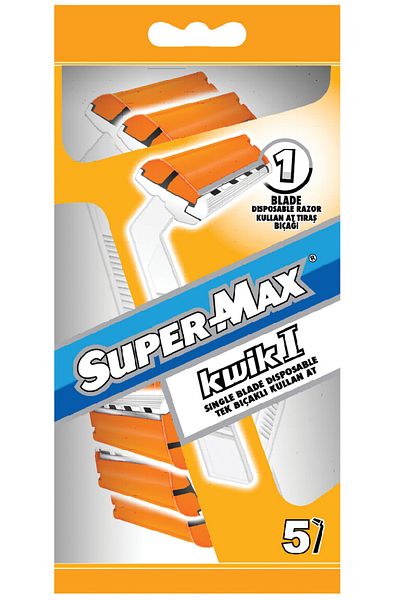 SÜPERMAX Single Razor Disposable Razor 5 Pieces Bag