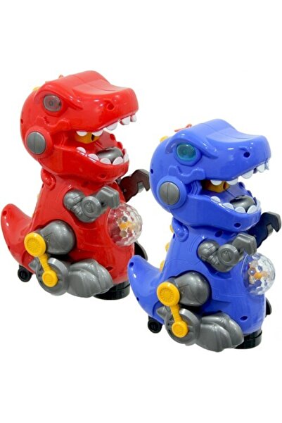 TOYSTURKA Birlik Pilli Işıklı Duman Püskürten Robot Trex