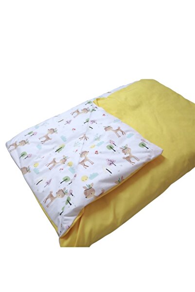 Babynia غطاء لحاف فردي (غطاء لحاف) كاراجا أصفر 100 × 150 سم (غطاء لحاف فقط)