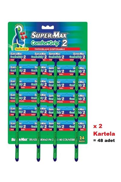 SÜPERMAX Two Disposable Razor Blades 48 Pack Chart