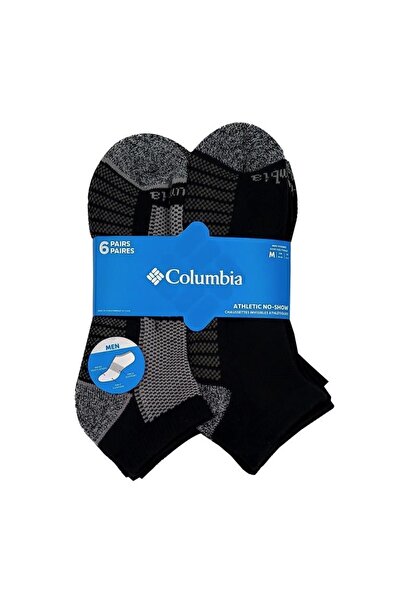 Columbia Athletic Fashion Ns With Pique Footbed Erkek Siyah 6lı Çorap C1184b