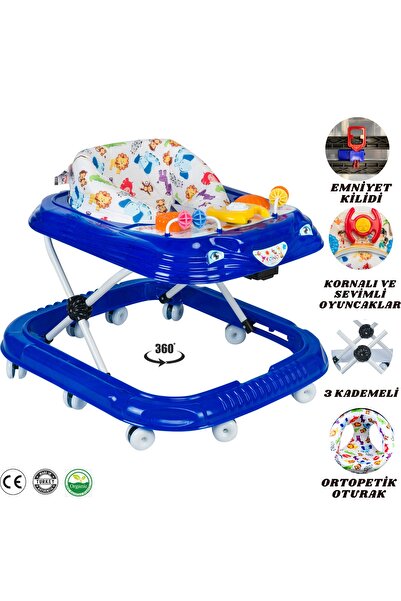layline çoçuk gereçleri Çocuk Gereçleri Bebek Yürüteci Kornalı Ve Fırfırlı 10...