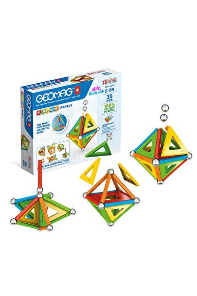 hediyecik طقم بناء مغناطيسي جيوماج سوبر كولور 35 قطعة