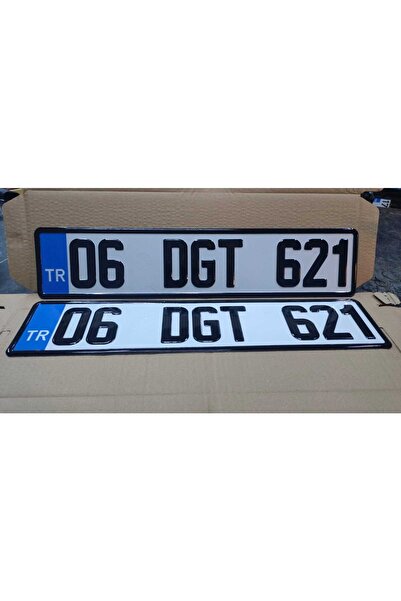 App 2 Adet Standart Normal Orijinal Plaka Munurlu Hologramlı Mevzuata Uygun