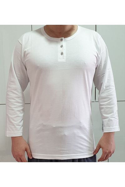 Hicret Çamaşır Buttoned Long Sleeve Undershirt