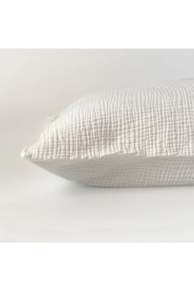 Anne Sesi Multi Muslin Pillowcase 100% Organic Cotton, 50x70 Cm (OFF WHITE)