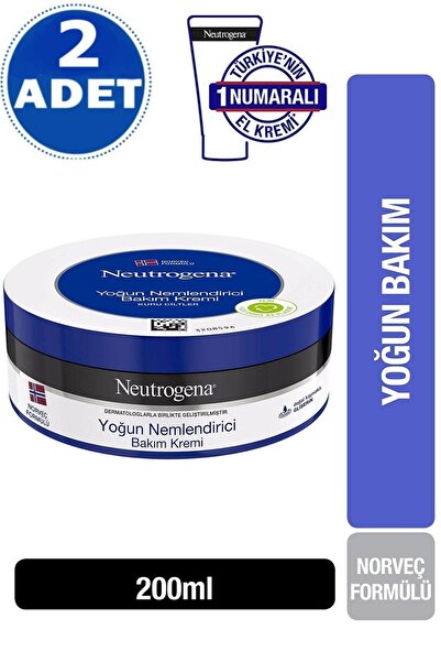 Neutrogena Krem 200 Ml Yoğun Nemlendirici Bakım Kremi 2 Adet