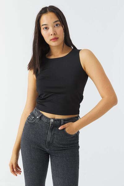 urban focus O Neck Crop Tank Top