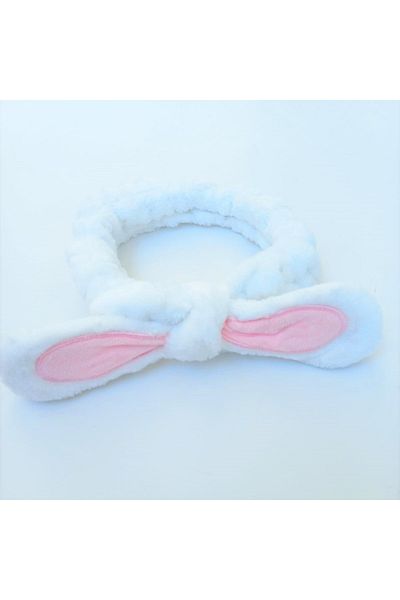 Alingo Plush Rabbit Ear Model Children's White Hair Band