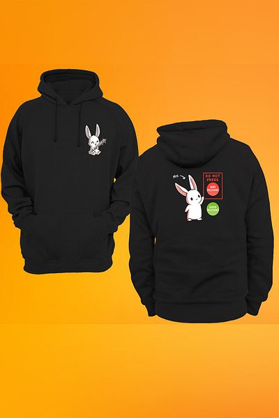 remonz Φούτερ με κουκούλα με στάμπα Rabbit