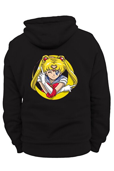 remonz Sailor Moon Πίσω Εκτύπωση, 100% Βαμβάκι, 3 Κλωστές. Ανυψωμένο, Πλήρως ...