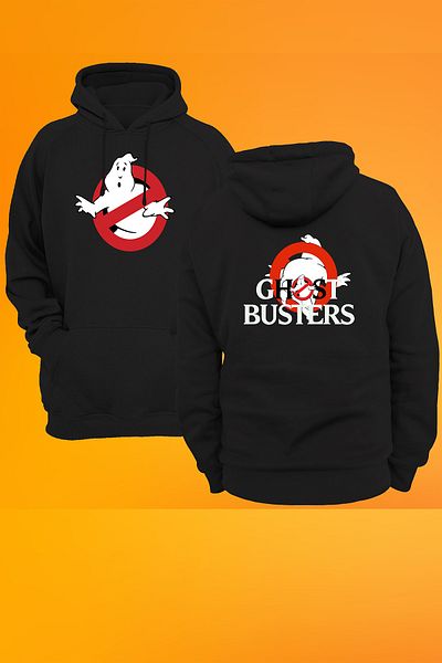 remonz Φούτερ με κουκούλα Ghostbusters με στάμπα χωρίς φερμουάρ