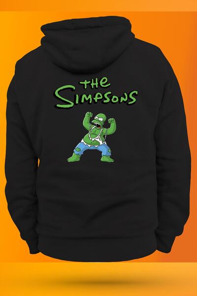 remonz Punisher Double Printed 3 Ipl. Ανυψωμένο, Fleece Inside, Χοντρό (600 GR.) Μαύρο φούτερ