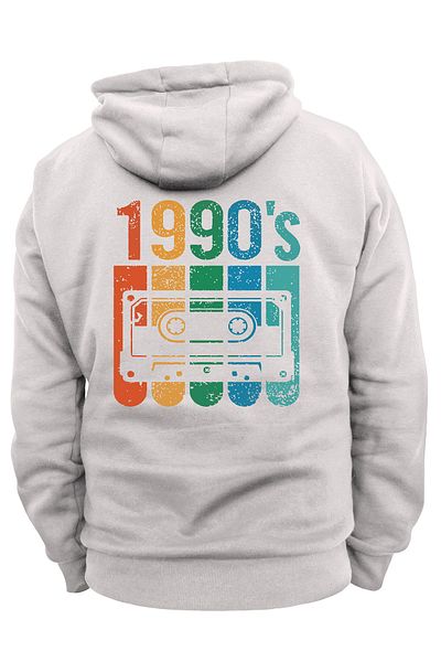 remonz Έντυπα 3 Ipl της δεκαετίας του 1990. Ανυψωμένο 100% βαμβάκι, φλις εσωτερικά, πολύ χοντρό φούτερ