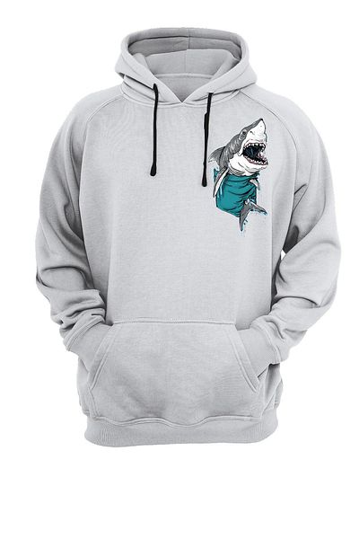 remonz Φούτερ με κουκούλα με στάμπα Pocket Shark
