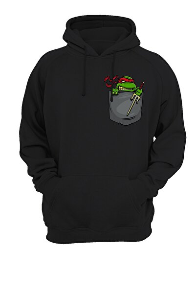 remonz Φούτερ με κουκούλα με στάμπα Ninja Turtles χωρίς φερμουάρ