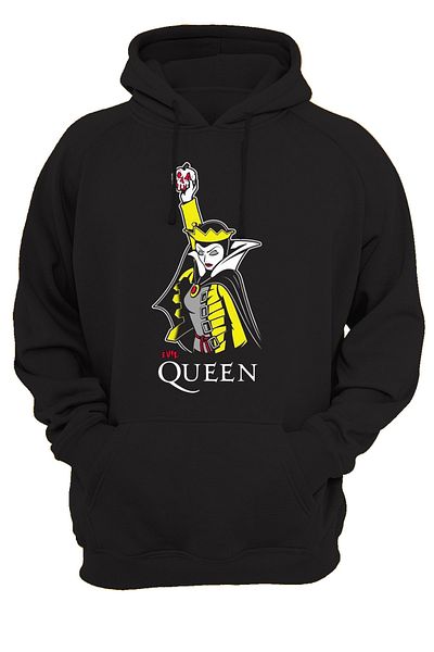 remonz Φούτερ Queen Printed με 3 νήματα, χοντρό 600 gr Fleece εσωτερικά